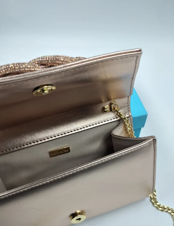 POCHETTE RAME APPLICAZIONE STRASS