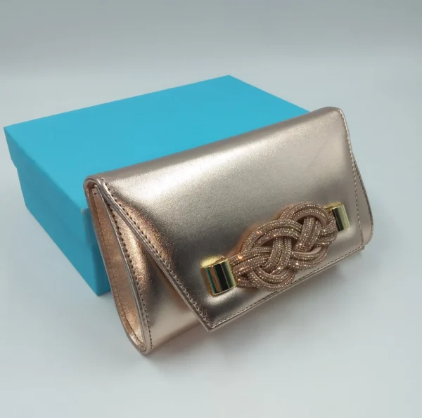 POCHETTE RAME APPLICAZIONE STRASS