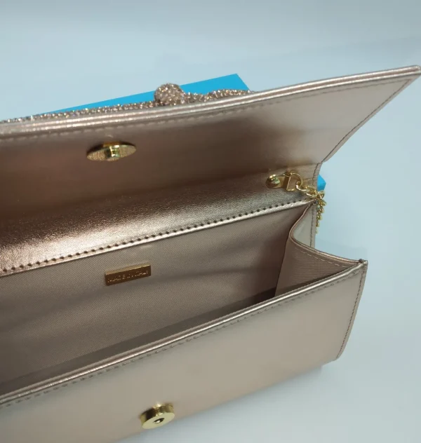 POCHETTE RAME CON DETTAGLI STRASS