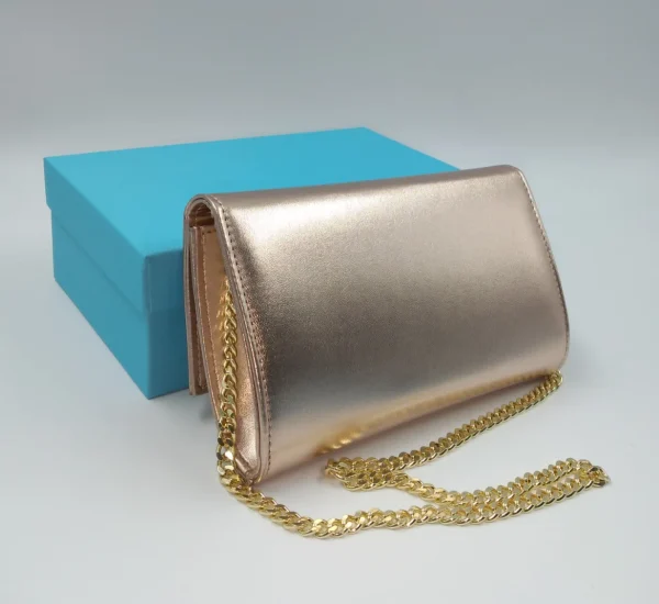 POCHETTE RAME CON FIOCCO STRASS