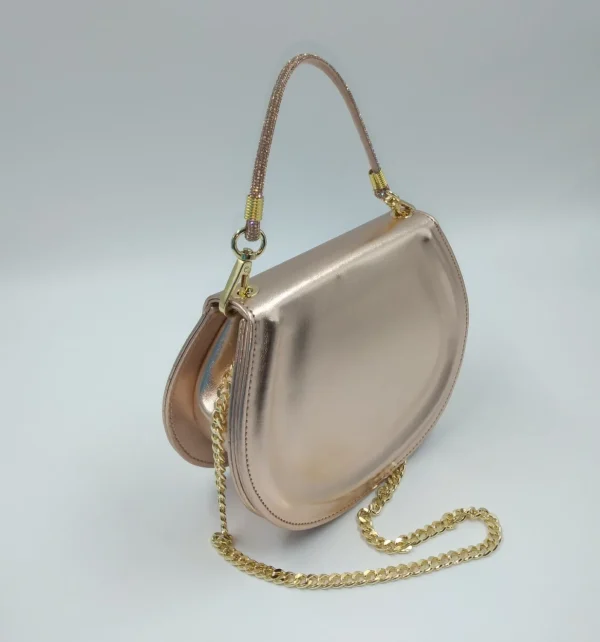 POCHETTE RAME MANICO STRASS