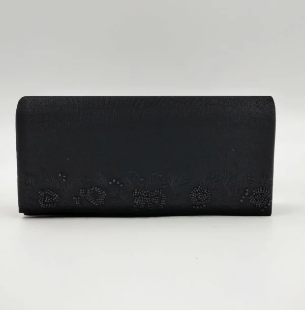 POCHETTE RASO DECORAZIONE PERLINE