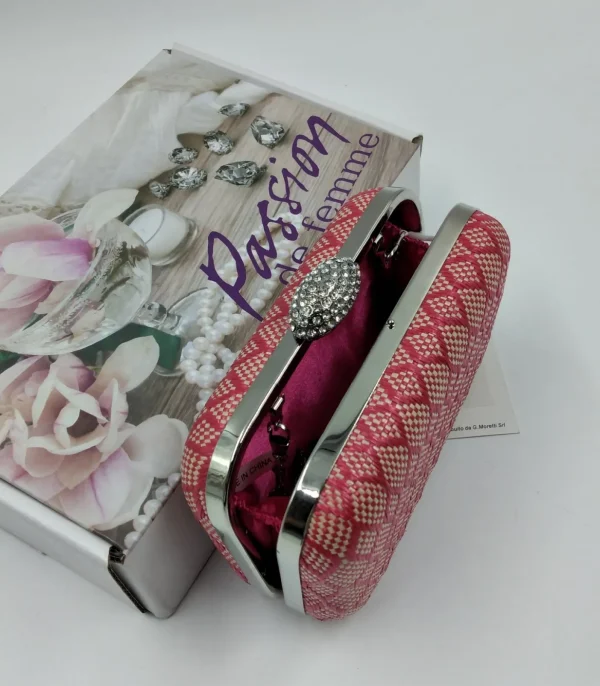 POCHETTE ROMBI RAFIA