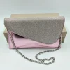POCHETTE ROSA TESSUTO GLITTER