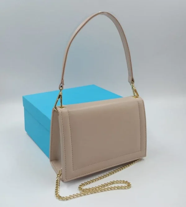POCHETTE SQUADRATA NUDE ROSATO