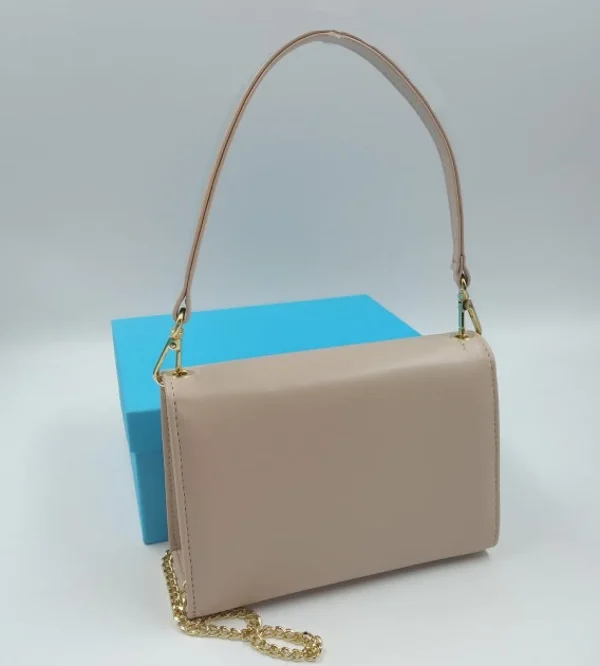 POCHETTE SQUADRATA NUDE ROSATO