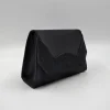 POCHETTE TESSUTO NERO DETTAGLIO LUX