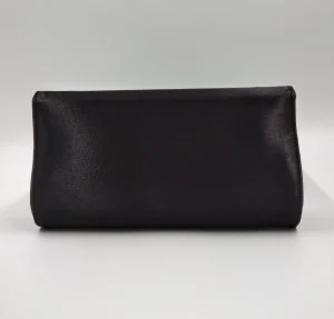 POCHETTE TESSUTO NERO DETTAGLIO LUX