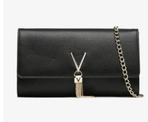 POCHETTE TRACOLLE DIVINA RETTANGOLARE NERA