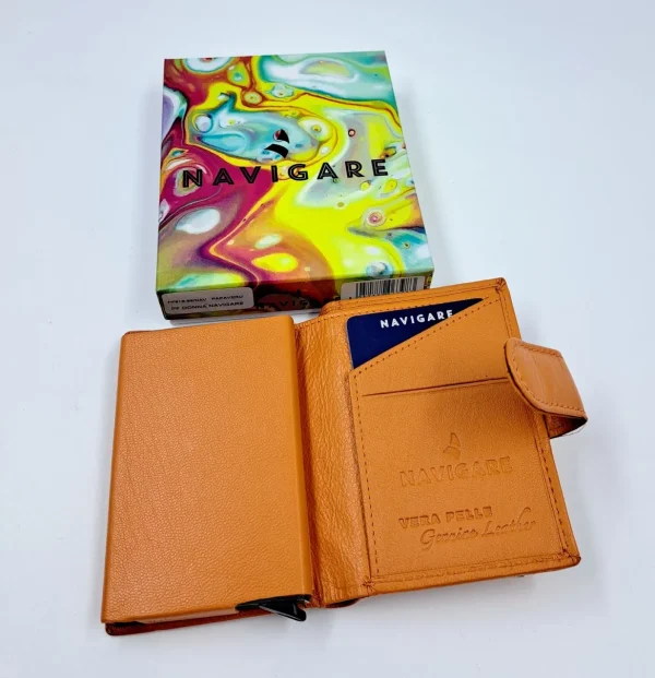 PORTAFOGLIO CARTE CREDIT ARANCIO