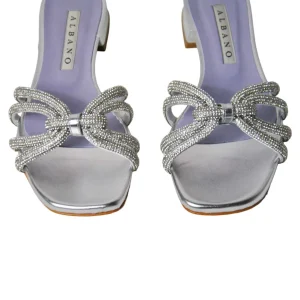 SANDALI BASSI NODO STRASS