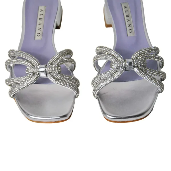 SANDALI BASSI NODO STRASS