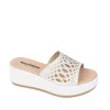 SANDALI BIANCO FASCIA TRAFORATA