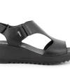 SANDALI CALYPSO PELLE NERA