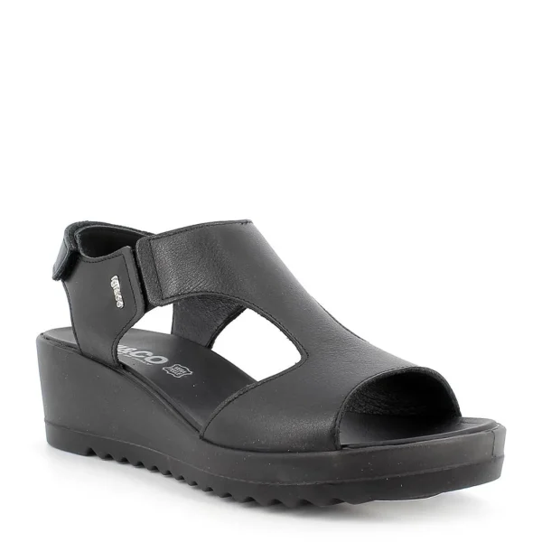 SANDALI CALYPSO PELLE NERA
