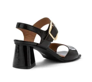 SANDALI CARRY CITY PELLE LUCIDA NERO
