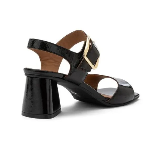 SANDALI CARRY CITY PELLE LUCIDA NERO