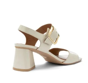 SANDALI CARRY CITY PELLE LUCIDA TALCO