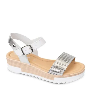 SANDALI COMFORT FASCIA ARGENTO