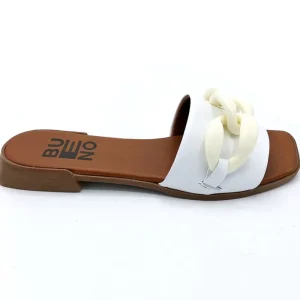 SANDALI CON APPLICAZIONE CATENA BIANCO