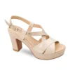SANDALI CON FASCE INCROCIATE BEIGE