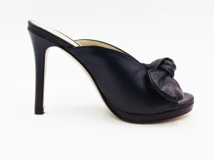 SANDALI DONNA PELLE FIOCCO