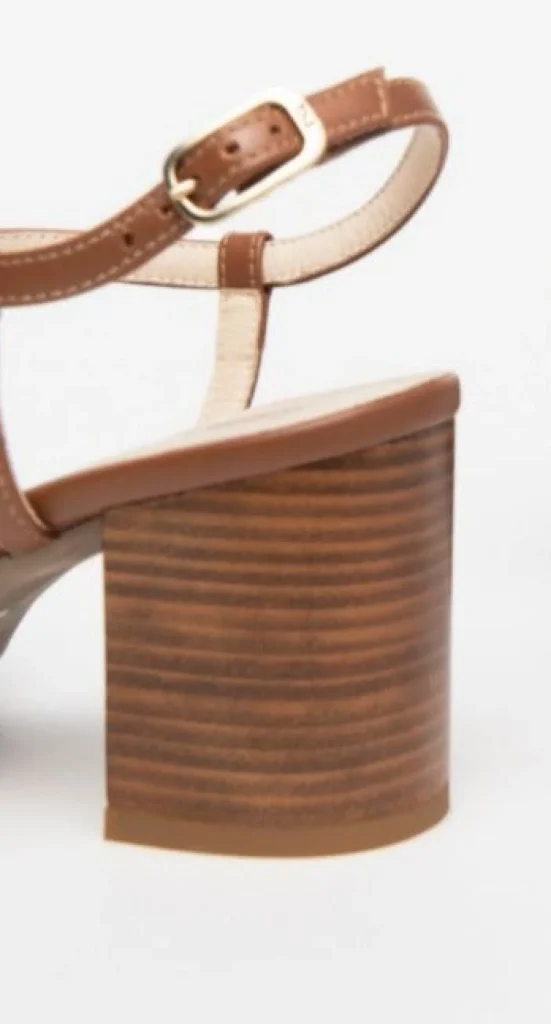 SANDALI FASCE PELLE ORO LINO