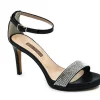 SANDALI FASCIA CRISTAL NERO