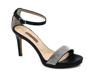 SANDALI FASCIA CRISTAL NERO