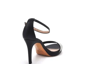 SANDALI FASCIA CRISTAL NERO