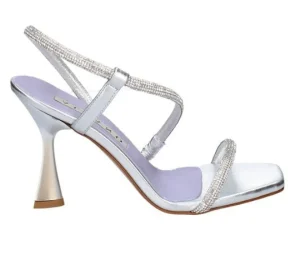 SANDALI FASCIA STRASS ARGENTO