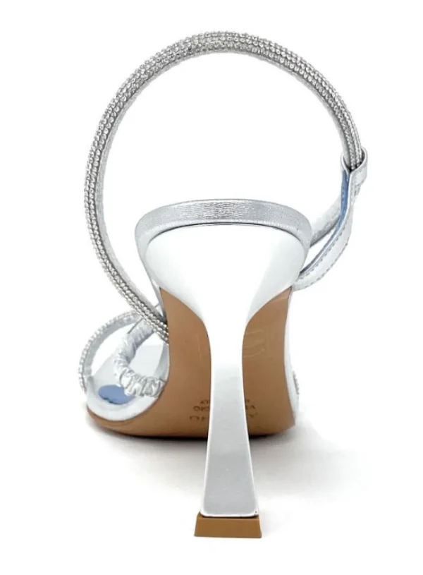 SANDALI FASCIA STRASS ARGENTO