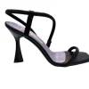 SANDALI FASCIA STRASS NERO
