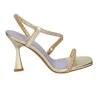 SANDALI FASCIA STRASS PLATINO