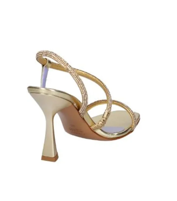 SANDALI FASCIA STRASS PLATINO