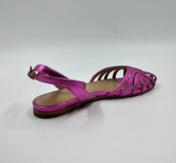 SANDALI FLAT LAMINATOFUXIA