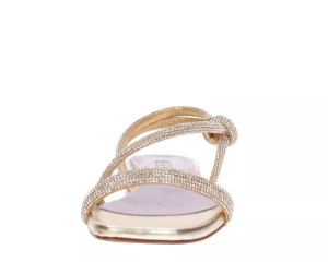SANDALI FLAT NODO STRASS