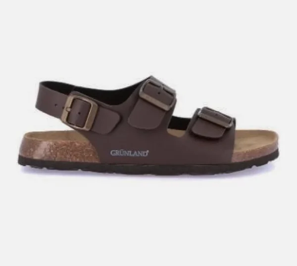SANDALI GRUNLAND BOBO FONDO SUGHERO MARRONE