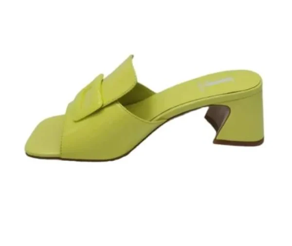 SANDALI IN PELLE LEMON FIBBIA RETTANGOLARE