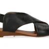 SANDALI IN PELLE TACCO BASSO