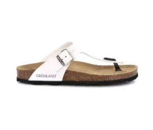 SANDALI INFRADITO VERNICE BIANCA