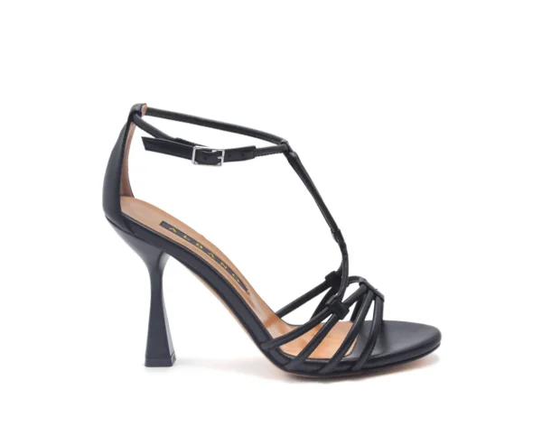 SANDALI INTRECCIO NERO