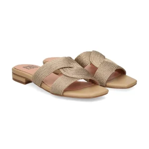 SANDALI IVANA INTRECCIO CAMEL