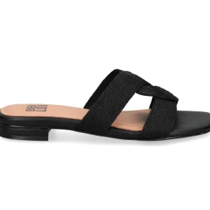 SANDALI IVANA INTRECCIO NERO