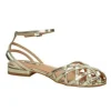 SANDALI JULIETTE FASCE PELLE ORO