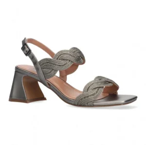 SANDALI LARA TRECCIA ARGENTO