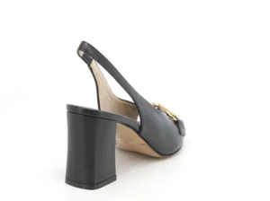 SANDALI LENA PELLE NERA