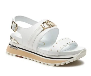 SANDALI MAXI WONDER MINI BORCHIE BIANCO