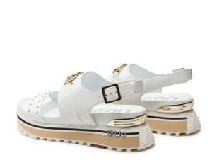 SANDALI MAXI WONDER MINI BORCHIE BIANCO