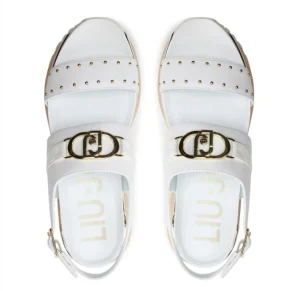SANDALI MAXI WONDER MINI BORCHIE BIANCO